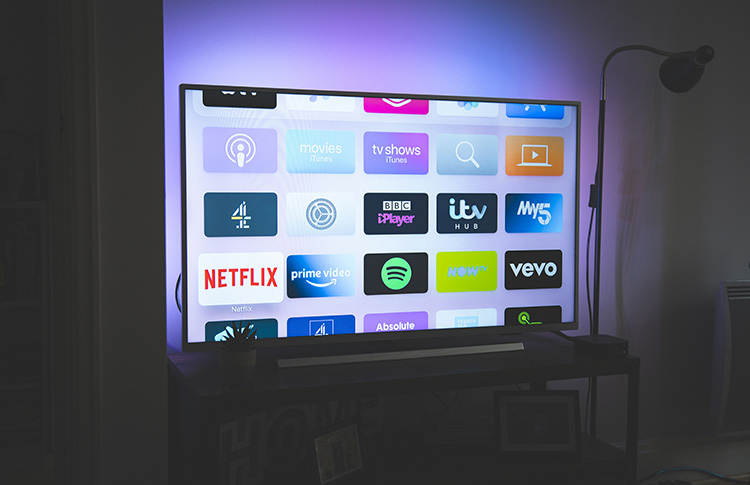 Streaming home page